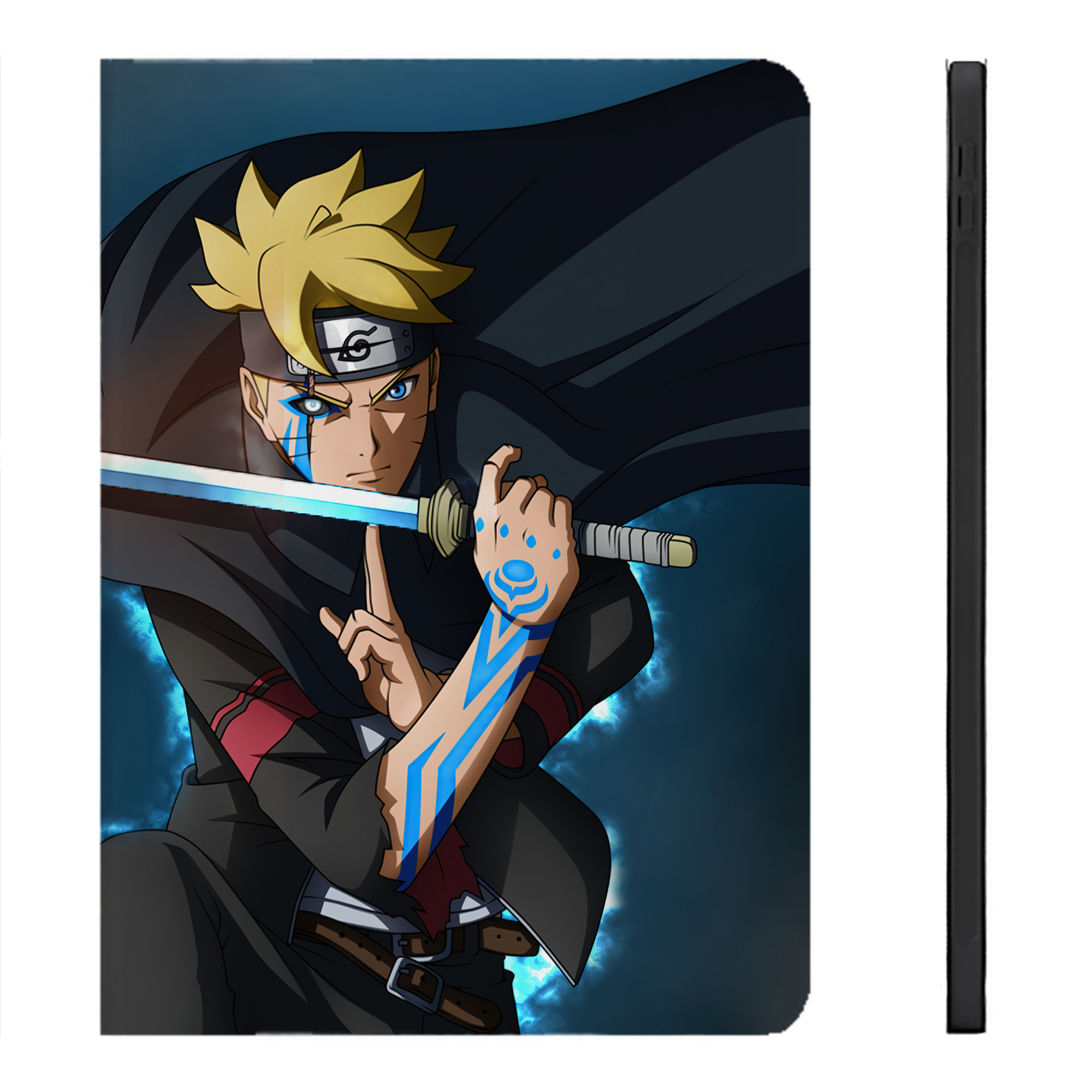 （画像用） NARUTO -ナルト- NARUTO -ナルト- 疾風伝 IPadケース ペンホルダー付き ブックスタイルデザイン